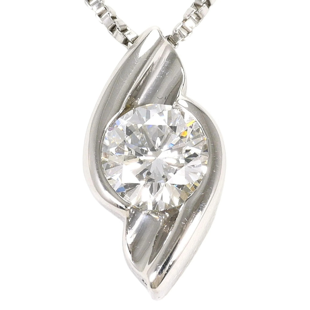 PT900 Platinum / PT850 Necklace with 0.70ct Diamond (SI1 clarity, certified),...